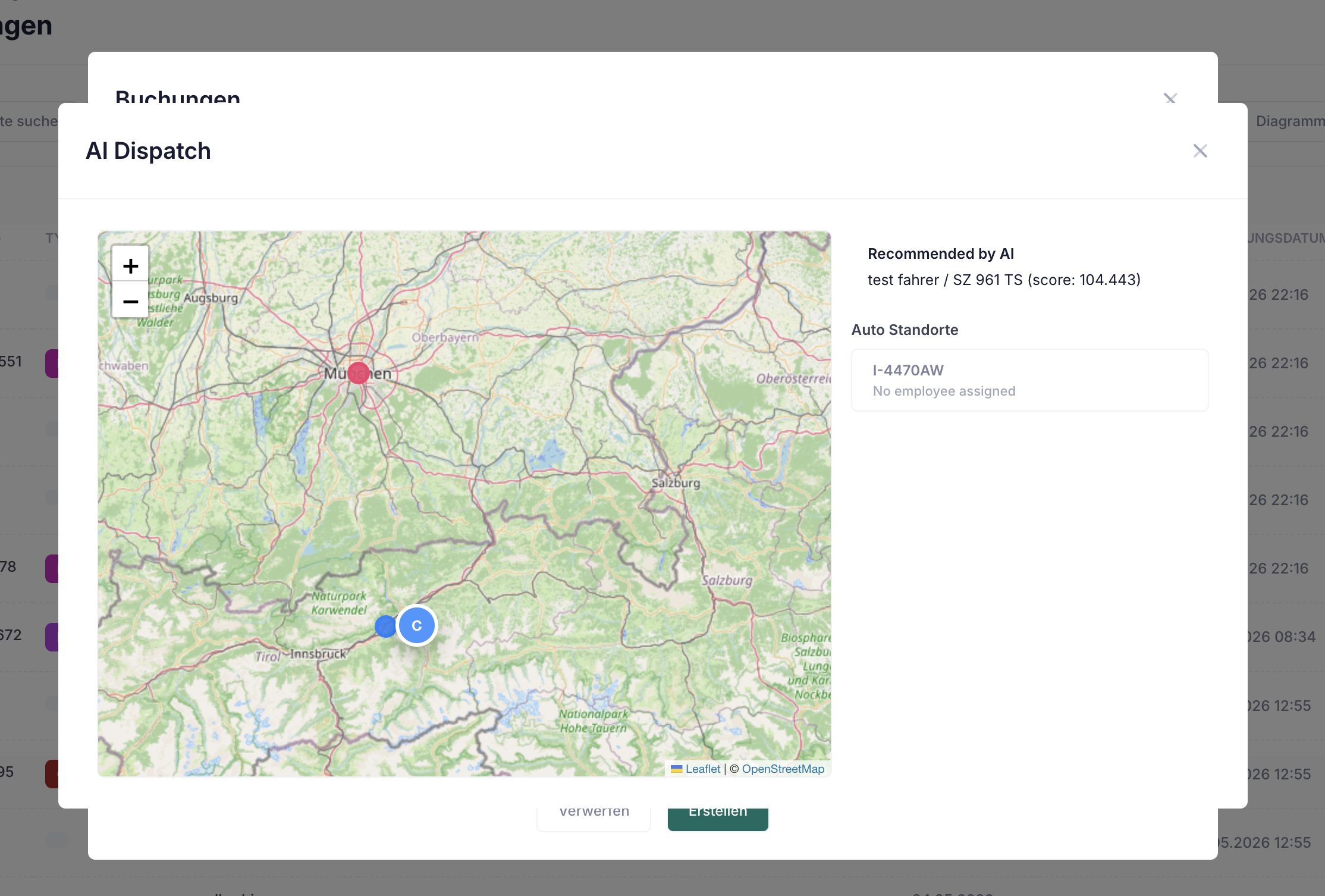 AI supported taxi dispatch